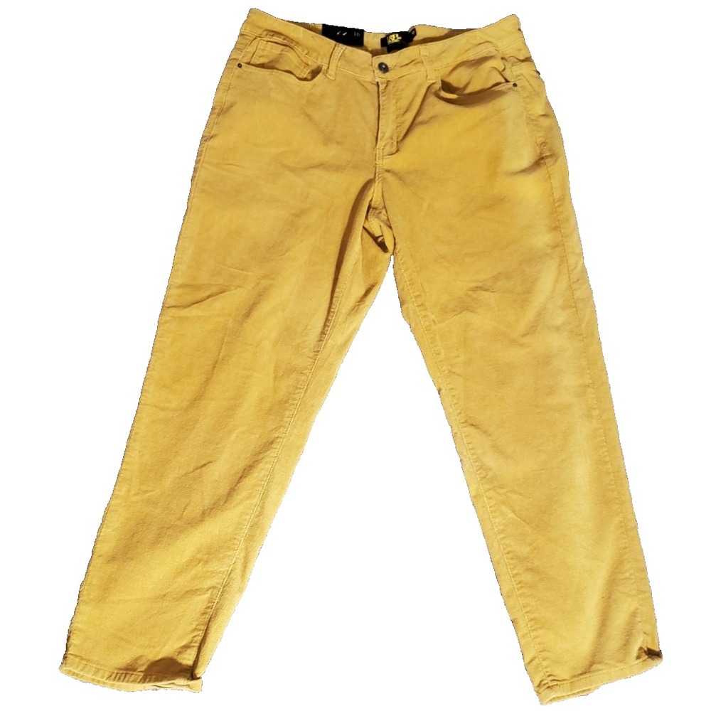 L&B Lucky & Blessed Boyfriend Women's Size 16 Brown Pants/ Jeans/ Corduroy NWT